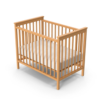 Wooden Baby Cot PNG & PSD Images