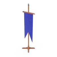 Serrated Blue Banner PNG & PSD Images