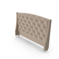 Jordan Button Tufted Wing Headboard PNG & PSD Images