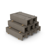 Stacked Concrete Trenches PNG & PSD Images