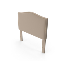 Glam Upholstered Arch Headboard PNG & PSD Images