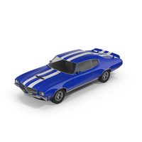 Blue Muscle Car PNG & PSD Images