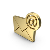 Email Close Network Symbol Gold PNG & PSD Images