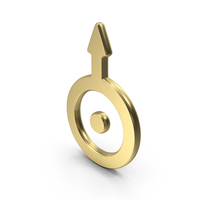 Uranus Astrological Symbols Gold PNG & PSD Images