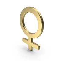 Gold Venus Astrological Symbol PNG & PSD Images