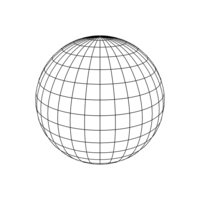 Black Wire Globe PNG & PSD Images