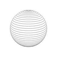 Globe Wire Horizontal Black PNG & PSD Images