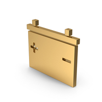 Gold Car Battery Symbol PNG & PSD Images