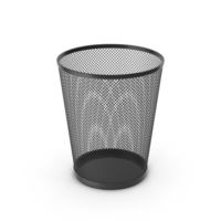 Black Paper Trash Can PNG & PSD Images