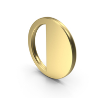 Half Circle Symbol Gold PNG & PSD Images