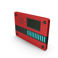 Red SciFi Sign With Screen PNG & PSD Images