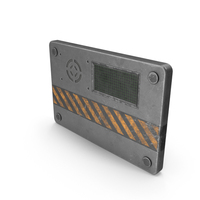 Used SciFi Sign With Screen PNG & PSD Images