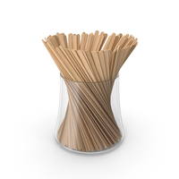 Wooden Coffee Stirrers in Glass PNG & PSD Images