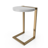 C Shaped End Table PNG & PSD Images