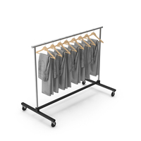 Grey Jeans Clothing Rack PNG & PSD Images