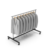 Grey Shirt Clothing Rack PNG & PSD Images