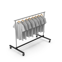Grey T Shirt Clothing Rack PNG & PSD Images