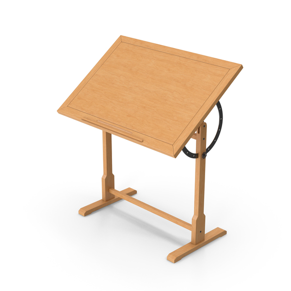 Wooden Draft Table PNG & PSD Images