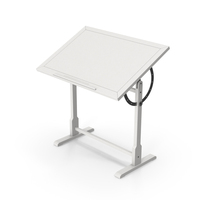 White Draft Table PNG & PSD Images