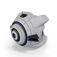 Sci Fi Spy Drone White PNG & PSD Images