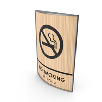 No Smoking Braille Sign PNG & PSD Images