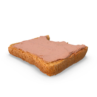 Toast With Duck Paste Bitten PNG & PSD Images