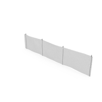 Plastic Security Mesh Fence Line Black PNG & PSD Images