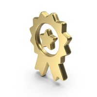 Gold Award Badge Symbol PNG & PSD Images