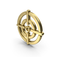 Gold Target Symbol PNG & PSD Images