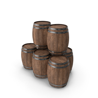 Wood Barrels PNG & PSD Images