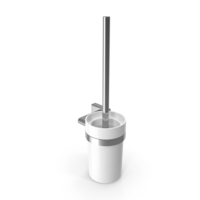Chrome Wall Mounted Toilet Brush Holder PNG & PSD Images