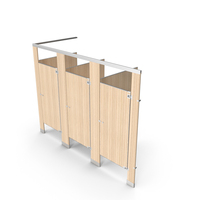 Wood Veneer Laminate Toilet Partitions PNG & PSD Images
