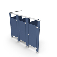 Plastic Solid Blue Toilet Stalls PNG & PSD Images