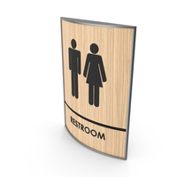 Unisex Restroom Sign PNG & PSD Images
