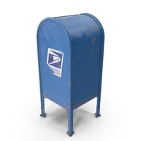 Aged US Postal Mail Box PNG & PSD Images