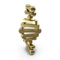 DNA Medical Symbol Gold PNG & PSD Images