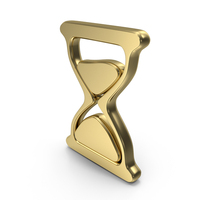 Hourglass Symbol Gold PNG & PSD Images