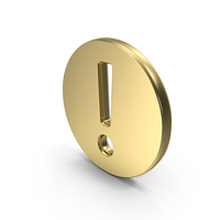 Warning Sign Gold PNG & PSD Images