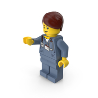 Lego Man Doctor Arms Middle Down PNG & PSD Images