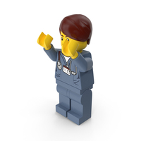 Lego Man Doctor Arms Up PNG & PSD Images