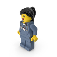 Lego Woman Doctor Arms Down PNG & PSD Images