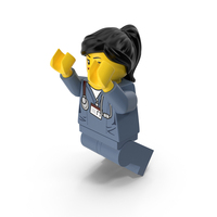 Lego Woman Doctor Jumping PNG & PSD Images