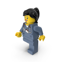 Lego Woman Doctor Walking PNG & PSD Images