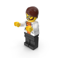 Lego Man Scientist Arms Middle PNG & PSD Images