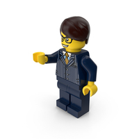 Lego Man Executive Arms Middle Down PNG & PSD Images