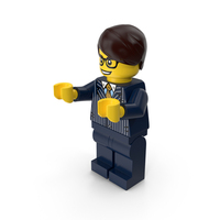 Lego Man Executive With Arms In Middle PNG & PSD Images