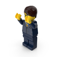 Lego Man Executive Arms Up PNG & PSD Images