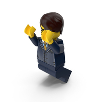 Lego Man Executive Jumping PNG & PSD Images