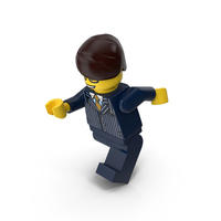 Lego Man Executive Running PNG & PSD Images
