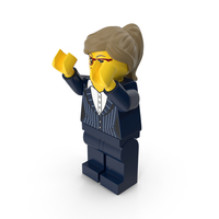 Lego Woman Executive With Arms Up PNG & PSD Images